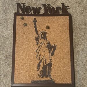 New York cork board art